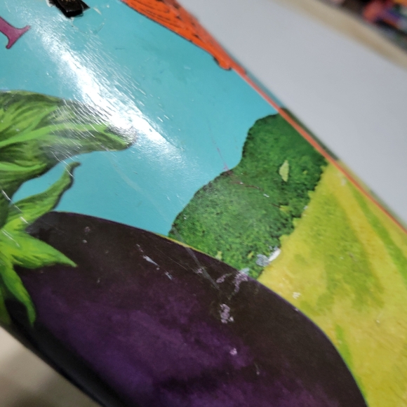 Vegetable Seed Packet Eggplant Bucket Metal Vase Bucket Decor - Picture 9 of 12